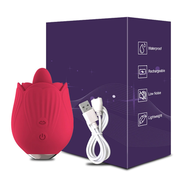 Women's Rose Clitoral Vibrator / Original Design Female Licking Stimulator / Sex Toys for Women - EVE's SECRETS